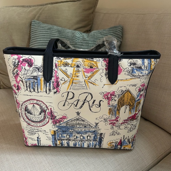 PRINTED TOTE - LES RUES DE PARIS - Picture 2 of 4